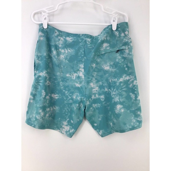 Ron Jon Surf Shop Mens Board Shorts Size 33 Swim Suit Skim Skate Trunks Green - Picture 5 of 14